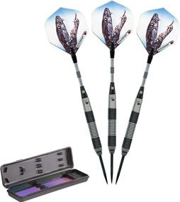 img 4 attached to 🧳 Premium Storage/Travel Case Included: Elkadart Black Mamba Tungsten Steel Tip Darts (80% Tungsten)