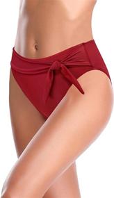 img 1 attached to Shekini Women's Waisted Bikini Bottom: Stylish Swimwear for Trendsetting Females