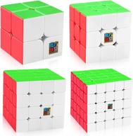 🧩 d fantix bundle mofang jiaoshi stickerless: the ultimate puzzle cube set логотип