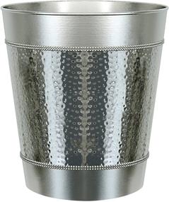 img 4 attached to 🗑️ Premium Polished Stainless Steel Wastebasket for Bathroom & Vanity Spaces: nu steel Hudson Bin Trash Can