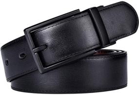 img 1 attached to 👔 Beltox Leather Reversible Rotated Box: Premium Black Men's Belt Accessories