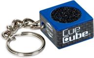 cue cube billiard scuffer keychain logo