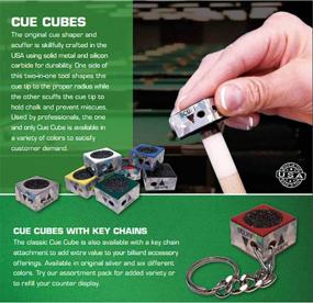 img 1 attached to Cue Cube Billiard Scuffer Keychain