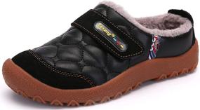 img 4 attached to 👟 Leyang Boys' Shoes - Indoor Outdoor Slippers with Lining