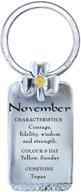 celtic birthstone keyring november gemstone men's accessories logo