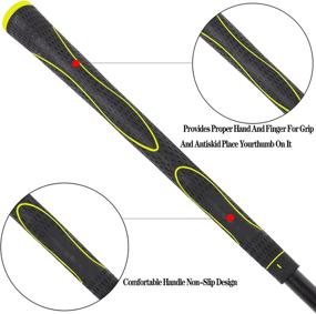 img 1 attached to FINGER TEN Golf Swing Trainer: Enhance Strength, Tempo, and Distance with Training Aid Ball - Perfect for Indoor/Outdoor and Office Use