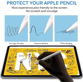 img 1 attached to 🖊️ Apple Pencil Tips and Nibs Protector Set (4 Pack) - Compatible with 1st & 2nd Generation Apple Pencil, Ideal Replacement Tips for iPad Pro Pen