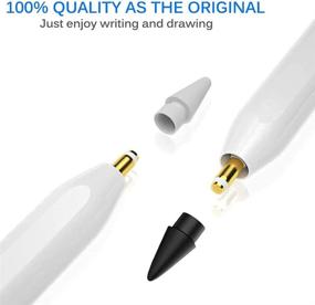 img 3 attached to 🖊️ Apple Pencil Tips and Nibs Protector Set (4 Pack) - Compatible with 1st & 2nd Generation Apple Pencil, Ideal Replacement Tips for iPad Pro Pen