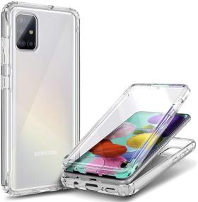 img 4 attached to 📱 E-Began Full-Body Protective Case for Samsung Galaxy A51 4G with Built-in Screen Protector - Clear, Shockproof Rugged Matte Bumper Cover with Impact-Resistant Durability