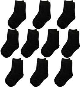 img 4 attached to 🧦 Jamegio Boys Athletic Crew Socks: Breathable & Soft Cotton, 10/20 Pairs for Toddlers Boys & Girls