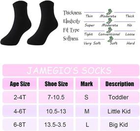 img 3 attached to 🧦 Jamegio Boys Athletic Crew Socks: Breathable & Soft Cotton, 10/20 Pairs for Toddlers Boys & Girls