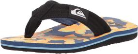 img 4 attached to 👣Детские шлепанцы Quiksilver Molokai Layback - юниверсальные для юношей