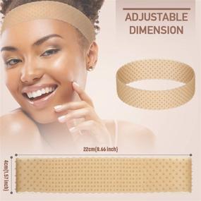 img 2 attached to 🧢 Non-slip Seamless Wig Grip Band – Adjustable Silicone Headband for Men and Women - Light Brown