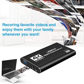 img 1 attached to 🎥 LEADNOVO Audio Video Capture Card: HDMI USB3.0 4K 1080P 60fps - Reliable Portable Video Converter for Game Streaming, Live Broadcasts, Video Recording (Black)