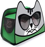 🐱 deep green primetime petz hauspanther kittypak collapsible backpack cat carrier logo