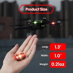 img 1 attached to 🚁 TOMAT Drone Strobe Lights: FAA Approved Lights for Safe Night Flights - Compatible with DJI Air 2S/Mini 2/Mavic Air 2/Mavic Mini/Mavic Pro/FPV/Holy Stone Drone Quadcopters Accessories