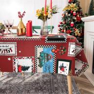 lohomeve christmas tablecloth rectangle decorations logo