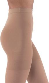 img 2 attached to JOBST Relief Open Toe Compression Stockings - High Quality, Unisex Legwear for Tired and Heavy Legs (Waist High) - Extra Firm Compression Class 20-31