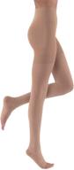 jobst relief open toe compression stockings - high quality, unisex legwear for tired and heavy legs (waist high) - extra firm compression class 20-31 логотип