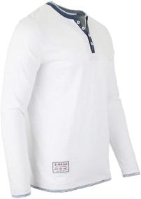 img 3 attached to 👔 ZIMEGO Mens Henley Shirts ZG ZGLS247: Stylish Comfort for Every Occasion