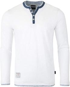 img 4 attached to 👔 ZIMEGO Mens Henley Shirts ZG ZGLS247: Stylish Comfort for Every Occasion