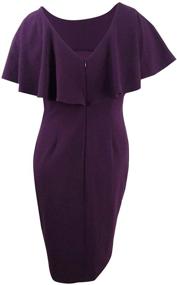 img 1 attached to Calvin Klein Womens Flutter Sleeves Women's Clothing in Dresses