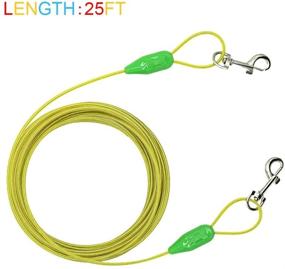 img 3 attached to 🐾 Petest Tie-Out Cable for Dogs: Secure Crimp Cover, Multiple Weight & Length Options (35/60/90/125/250 lbs, 15ft/25ft/30ft)