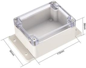 img 2 attached to 📦 Transparent Universal Enclosure by Uxcell - 115mm x 90mm x 56mm