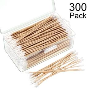img 3 attached to 300 Pieces of Norme 6 Inch Caliber Cleaning Swabs with Wooden Handle for Jewelry, Ceramics, Electronics - Round/Pointed Tip - Includes Storage Case