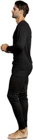 img 2 attached to Mens Thermal Underwear Black XXX Large