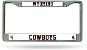 img 1 attached to 🏈 Рико Индастриз NCAA Wyoming Cowboys Стандартный Хромовый Номерной Знак – 6 х 12.25" | Официально Лицензированный Товар для Колледжа