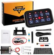 🚘 enhanced performance: auxbeam 8 gang switch panel with automatic dimmable led on-off car switch panel electronic relay system - blue backlit for truck atv utv boat marine suv car logo