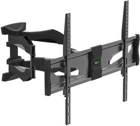 img 4 attached to 📺 Versatile Full Motion TV Wall Mount for 40-75 Inch TVs, Dual Swivel Articulating Arms, Extension, Tilt, Rotation, 6 Cable Management, Max VESA 600x400mm, Holds up to 99 lbs