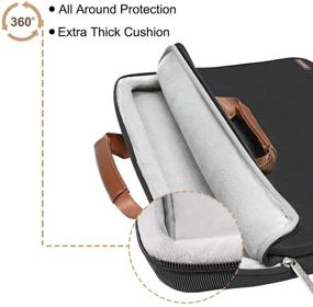 img 3 attached to MOSISO Protective Compatible Polyester Briefcase Laptop Accessories