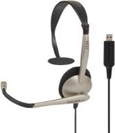 🎧 koss cs95-usb communications usb headset: high-quality audio & microphone, white logo