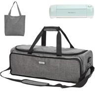 homest carrying case for cricut explore air 2 and cricut maker - grey, large front pocket & patent design logo