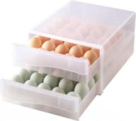 🥚 refrigerator egg holder, thipoten 60 grid eggs storage container - ideal household egg organizer for hobby farms & more логотип