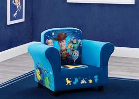 img 3 attached to Delta Children Upholstered Chair: A Fun Disney/Pixar Toy Story 4 Seating Solution