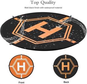 img 3 attached to 🛸 32" Aurtec Portable Fast-Fold Drone Landing Pad with 4 LED Lights - Perfect for DJI Mavic Pro, Phantom Series, Inspire Series, Spark, Yuneec, 3DR Solo, GoPro Karma, Parrot & More