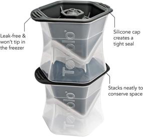 img 3 attached to 🧊 Tovolo Colossal Cube Ice Molds - Leak-Free Design, 2.25 Inch Cubes (Set of 2, Black)