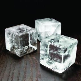 img 1 attached to 🧊 Tovolo Colossal Cube Ice Molds - Leak-Free Design, 2.25 Inch Cubes (Set of 2, Black)