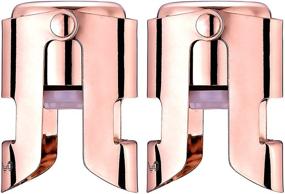 img 4 attached to 🍾 Rose Gold OWO Champagne Stopper - Stainless Steel Sparkling Wine Bottle Plug Sealer for Superior Leak-Proof Fizz Retention - No Spill, No Sharp Edges, Passed Press Test