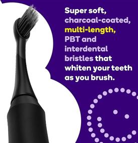 img 1 attached to BURST Replacement Electric Toothbrush Heads - Sonic Toothbrush, Charcoal Bristles, Deep Clean, Healthier Smile - 3pk (Black)