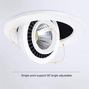 img 3 attached to YGS-Tech 2 Inch Dimmable LED Recessed Lighting Downlight, 3W (35W Halogen Equivalent) COB Tai 🔦 Chi Spotlight, 4000K Nature White, CRI80, LED Ceiling Light with LED Driver (4 Pack) for Enhanced SEO