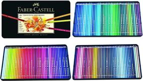 img 2 attached to Набор цветных карандашей Faber-Castell Polychromos для художников - 120 штук в жестяной упаковке с премиальными цветными карандашами и точилкой для карандашей.