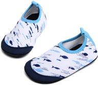 outdoor white fish boys' shoes: unn barefoot non-slip activities logo