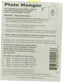 img 2 attached to 🔥 Revolutionary Flatiron Disc Invisible Plate Hanger, 3-Inch, 4 count - Effortlessly Display Plates with Style!