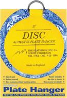 🔥 revolutionary flatiron disc invisible plate hanger, 3-inch, 4 count - effortlessly display plates with style! logo