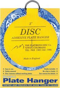 img 3 attached to 🔥 Revolutionary Flatiron Disc Invisible Plate Hanger, 3-Inch, 4 count - Effortlessly Display Plates with Style!