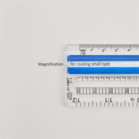 img 1 attached to 📏 Westcott Data Processing Magnifying Ruler 12-Inches Clear - Enhanced Accuracy and Visibility for Precise Measurements (14125)